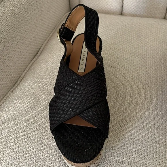 Zara stacked wedgie. Black size 7. - Picture 3 of 4
